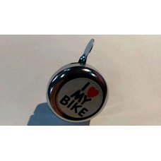 Купить Звонок велосипедный   (I LOVE MY BIKE)    (хром, металл)   YKX в Интернет-Магазине LIMOTO