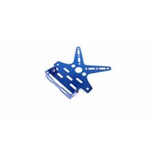 Купить Рамка для крепления номера и поворотников с регулируемым углом наклона    (синяя)   KOMATCU   (mod.A) в Интернет-Магазине LIMOTO