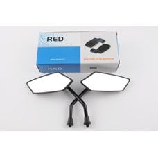 Купить Зеркала   многоугольные   mod:224, 10mm   (мини, черные)   RED в Интернет-Магазине LIMOTO